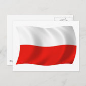 ポーランド国旗 ポストカード (正面/裏面)