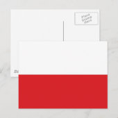 ポーランド国旗 ポストカード (正面/裏面)