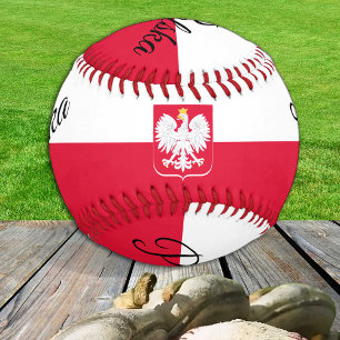 ポーランド国旗・ポーランドスポーツ/ポルスカハーブ 野球ボール