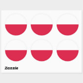 ポーランド国旗、ポーランド国旗 ラウンドシール (シート)