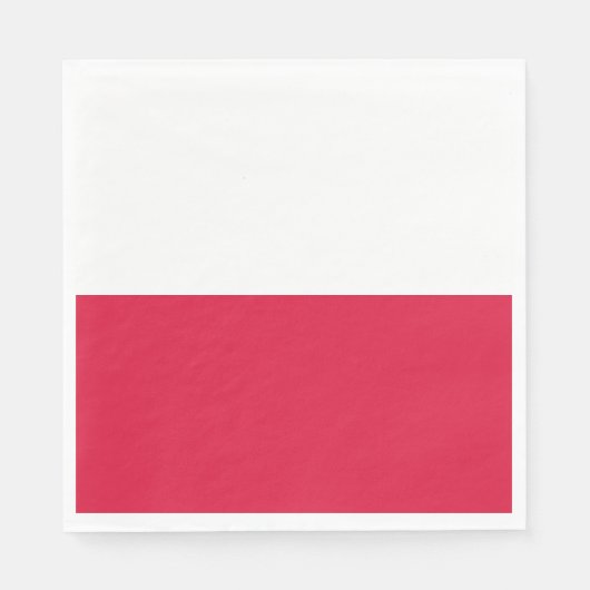 ポーランド国旗(ポーランド) スタンダードランチョンナプキン (正面)