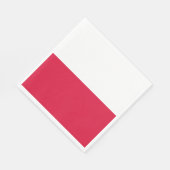 ポーランド国旗(ポーランド) スタンダードランチョンナプキン (角)