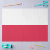 ポーランド国旗（ポーランド）ティッシュペーパー 薄葉紙 (クラフト)