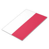 ポーランド国旗(ポーランド) ノートパッド (アングル)