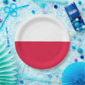 ポーランド国旗(ポーランド)紙プレート ペーパープレート (パーティー)