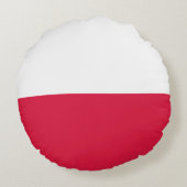 ポーランド国旗 ラウンドクッション (裏面)