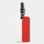 ポーランド国旗 ラゲッジタグ (正面縦)