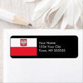 ポーランド国旗 ラベル (インサイチュ)