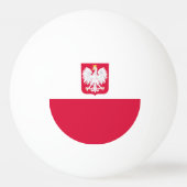 ポーランド国旗 卓球ボール (裏面)