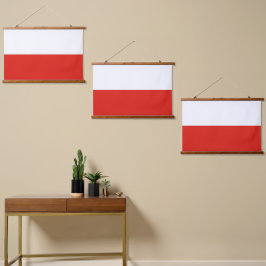 ポーランド国旗 吊り下げ型タペストリー