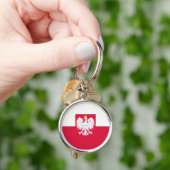 ポーランド国旗（紋章） キーホルダー (手)