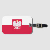ポーランド国旗（紋章） ラゲッジタグ (正面横)