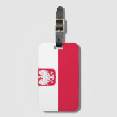 ポーランド国旗（紋章） ラゲッジタグ (正面縦)