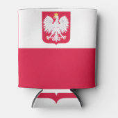 ポーランド国旗 缶クーラー (正面)