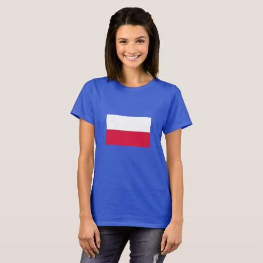 ポーランド国旗 Tシャツ (正面フル)