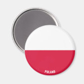 ポーランド国魅力的旗 マグネット (正面/裏面)