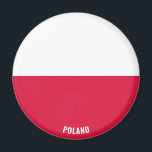 ポーランド国魅力的旗 マグネット<br><div class="desc">ポーランド魅力的国旗が掲げられた愛国マグネット。国名は下部のデザインに微妙に統合されている。文字は「it!」機能を使カスタマイズ用して完全にカスタマイズ可能。この美しいポーランドの磁石はスタイリッシュ、あらゆる大事な行事のための贈り物である。© 2022世界の国々</div>