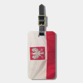 ポーランド旗及びイーグルラゲッジタグ ラゲッジタグ (正面縦)