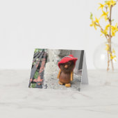 ポーランド格言の小さなグリーティングカー空白のド内 カード (黄色い花)