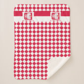 ポーランド毛布，芸術，愛国心，ポーランド国旗 シェルパブランケット (正面)