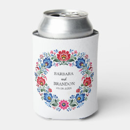 ポーランド民俗 ポーランドの花 伝統的 ヴィンテージ 缶クーラー