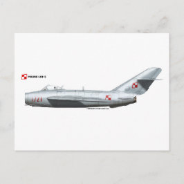 ポーランド空軍LIM-5 (MiG-17)フレスコ ポストカード