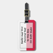 ポーランド簡単ID個人用国旗 ラゲッジタグ (正面縦)