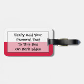 ポーランド簡単ID個人用国旗 ラゲッジタグ (裏面横)