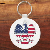 ポーランド系アメリカワシ キーホルダー (正面)