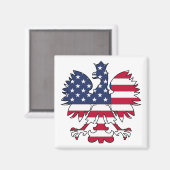 ポーランド系アメリカワシ マグネット (正面/裏面)