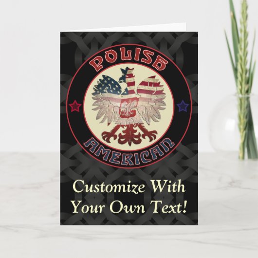 ポーランド系アメリカ人のイーグル挨拶 シーズンカード (正面)
