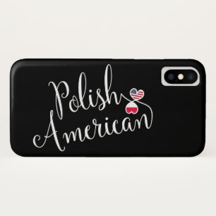 ポーランド系アメリカ人の絡み合ったハート iPhone X ケース