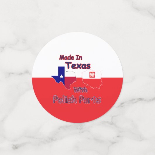 ポーランド製の部品を持つテキサス州製 コンフェッティ (スモール正面)