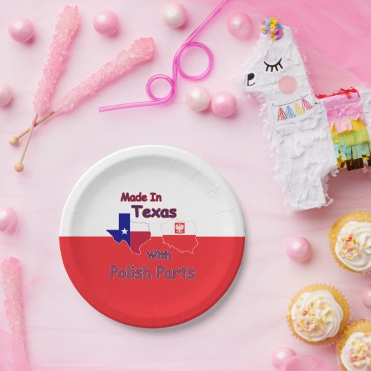 ポーランド製の部品を持つテキサス州製 ペーパープレート (パーティー)
