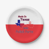 ポーランド製の部品を持つテキサス州製 ペーパープレート (正面)