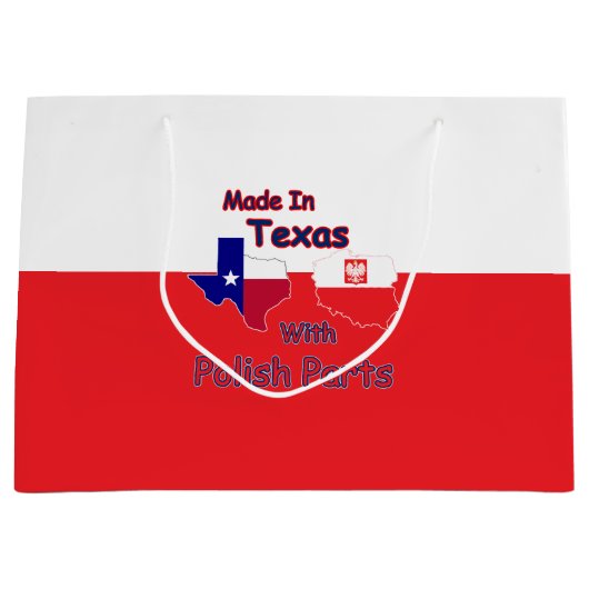 ポーランド製の部品を持つテキサス州製 ラージペーパーバッグ (正面)