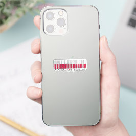 ポーランド製バーコード旗 シール