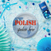 ポーランド話ここを曇った地球 ペーパープレート (パーティー)