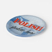 ポーランド話ここを曇った地球 ペーパープレート (アングル)