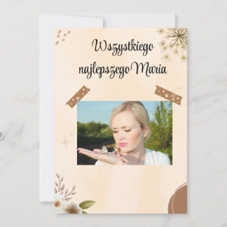 ポーランド誕生日カード サンキューカード