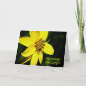 ポーランド誕生日スティンラットサンフラワー カード (正面)