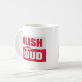 ポーランド語および誇りを持った コーヒーマグカップ (正面左)