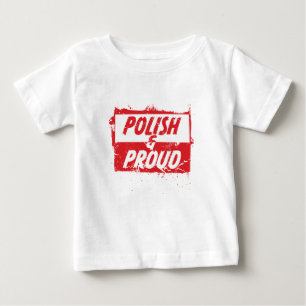 ポーランド語および誇りを持った ベビーTシャツ