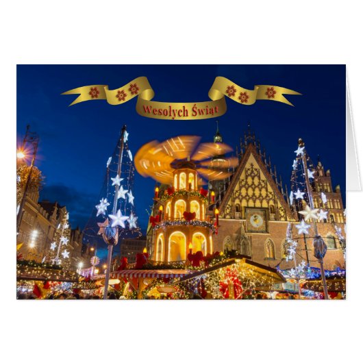 ポーランド語かPolski -メリークリスマスかWesołych Świąt (正面横)