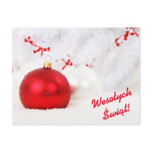 ポーランド語でWesowaych Shipwidontメリークリスマス