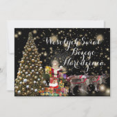 ポーランド語でWesowychシブント宗教クリスマスカード 案内状 (正面)