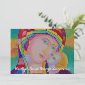 ポーランド語でWesowychシブント宗教クリスマスカード 案内状 (スタンド正面)