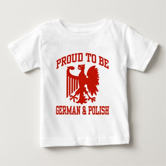 ポーランド語とドイツ語 ベビーTシャツ (正面)