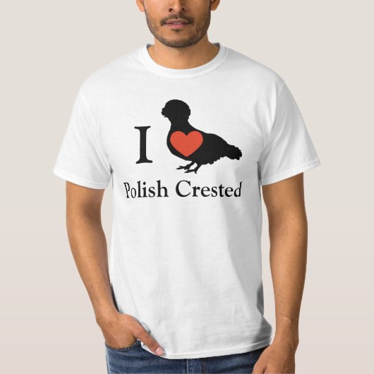 ポーランド語によって頂点に達される鶏のTシャツ Tシャツ (正面)