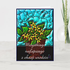 ポーランド語のハッピーバースデー カード